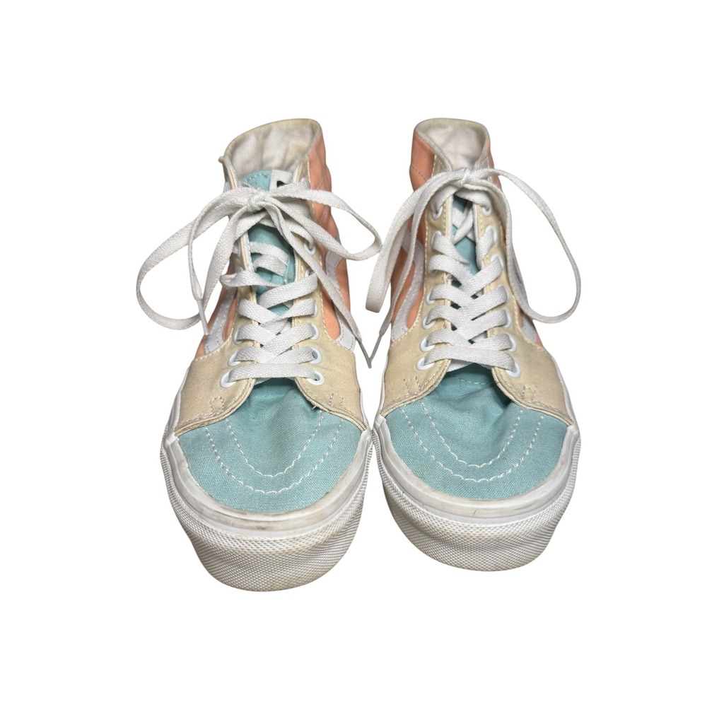 Vans Sk8-Hi Pastel Colorblock Sneakers Womens 7.5 Peach Mint Lavender High Top